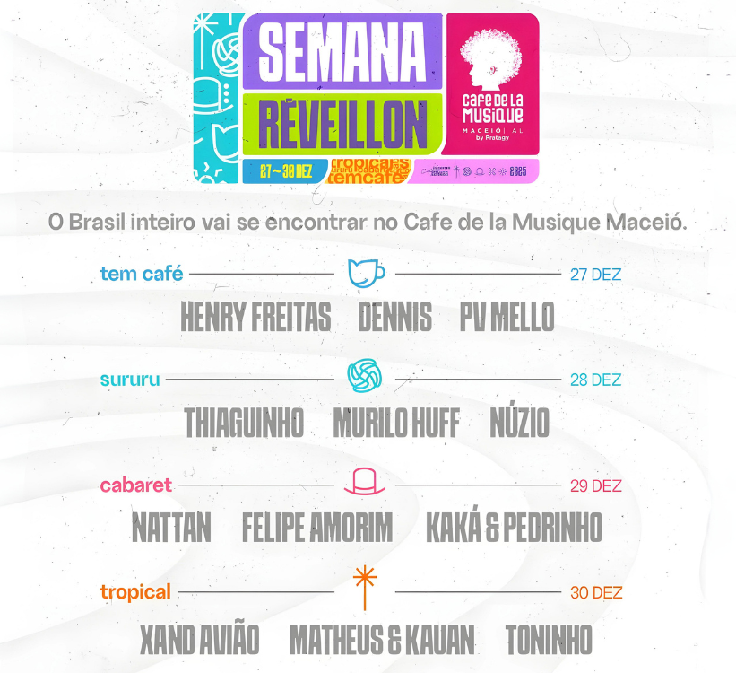 Café de la Musique Maceió - Semana de Réveillon 2