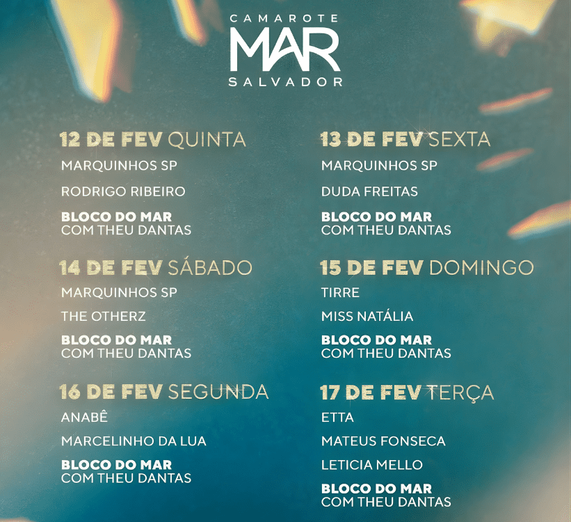 Camarote Mar Salvador 2026 4