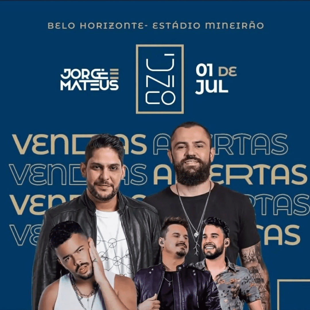 Jorge e Mateus Único 2023 - Belo Horizonte/MG - Início das Vendas 1