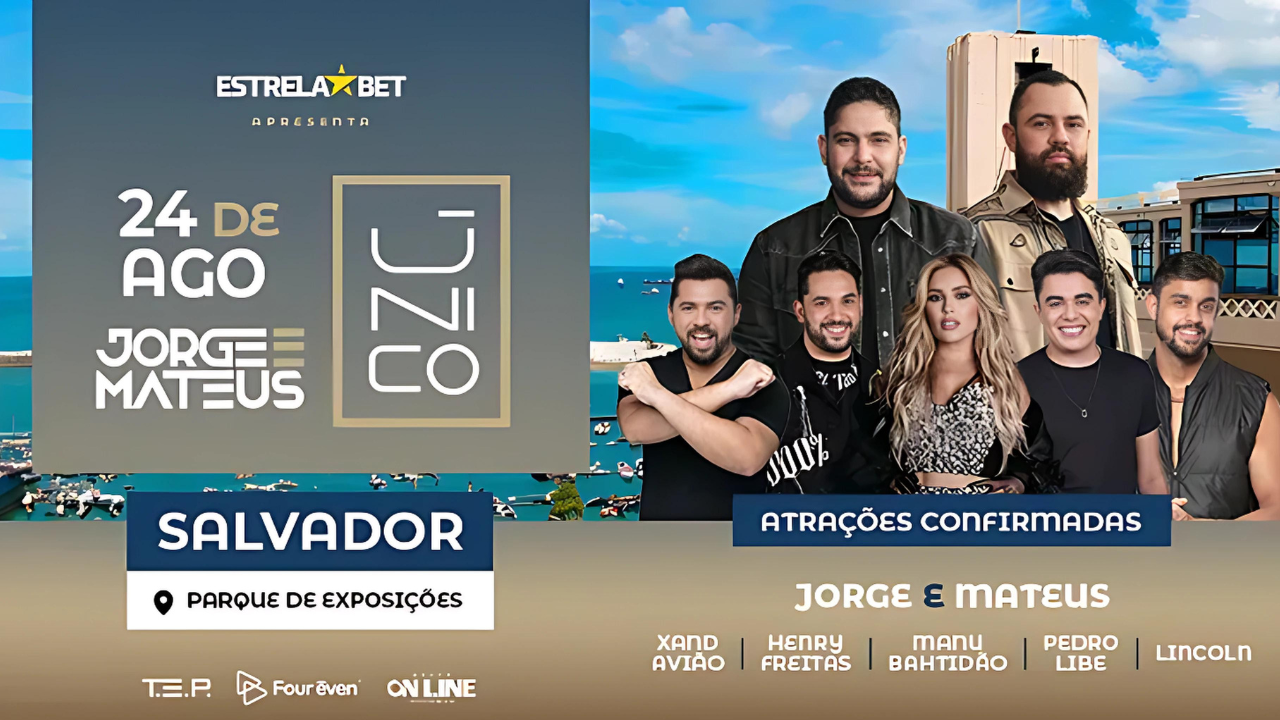 Jorge e Mateus Único Salvador 2024 - Valores e Info!
