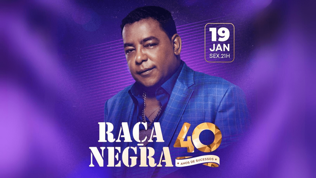 Raça Negra 40 anos Floripa 2024 - Compre com Desconto!