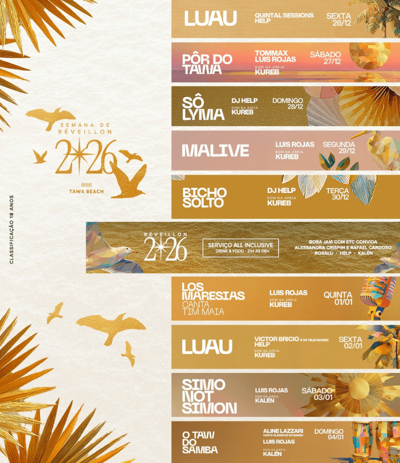 Réveillon Tawa Beach 2025/2026 1