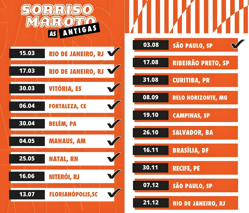 Sorriso Maroto as Antigas 2024 - Datas e Cidades! 6